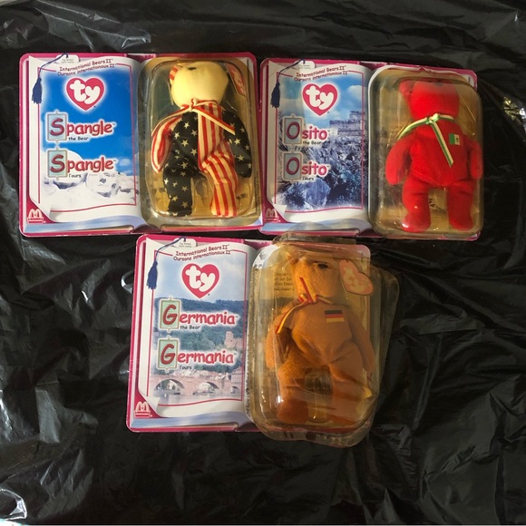 McDonald’s Ty Bear Bundle - Released in 2000. Set of 3 very cute vintage bears ! - Picture 2 of 16